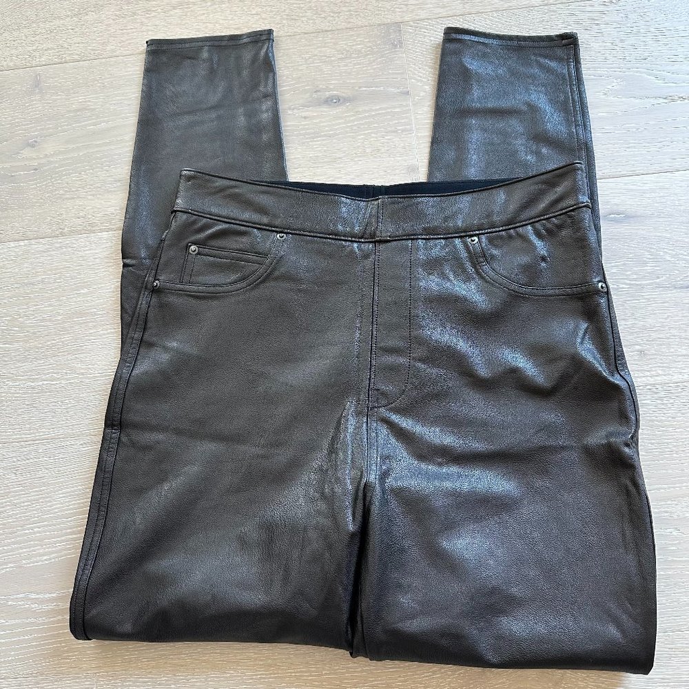 Spanx Black Faux Leather Leggings